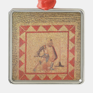 Vloer die een gladiator afschildert, van kant metalen ornament