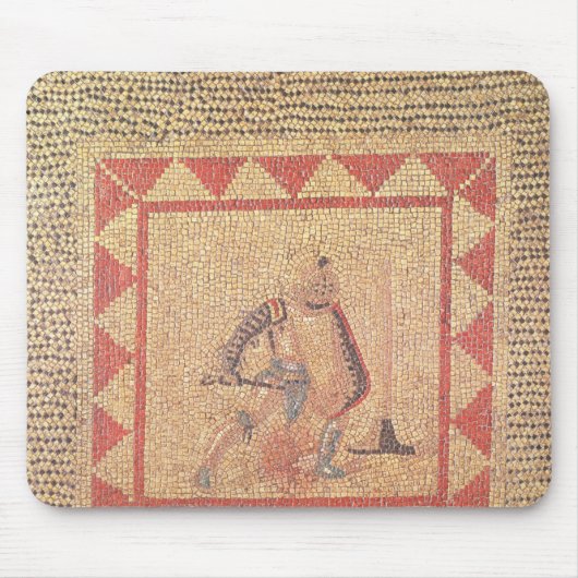 Vloer die een gladiator afschildert, van kant muismat (Voorkant)