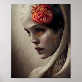 Vloer en bot 4 Surreëel-Gotische Fantastische Kuns Poster