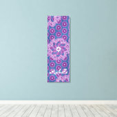 Vloer- en denim-driptych (3 artikelen) canvasomloo canvas afdruk (Insitu (Houten vloer))