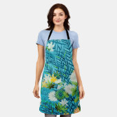 Vloer en Leaf, Japans ontwerp Schort (Gedragen)