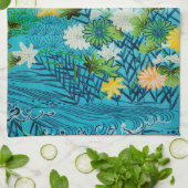 Vloer en Leaf, Japans ontwerp Theedoek (Gevouwen)