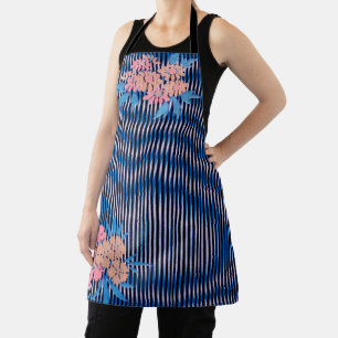 Vloer- en Stripespatroon, Japans ontwerp Schort