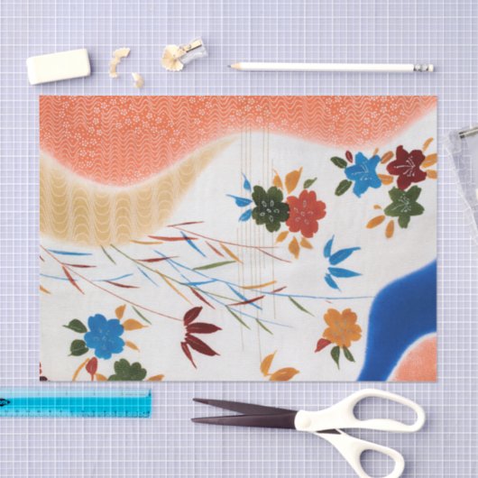 Vloer en stromend water, Japans ontwerp Tissuepapier (Craft)