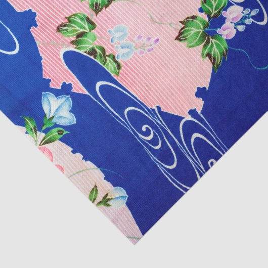 Vloer en stromend water, Japans ontwerp Tissuepapier (Detail)