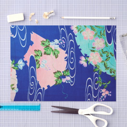 Vloer en stromend water, Japans ontwerp Tissuepapier (Craft)