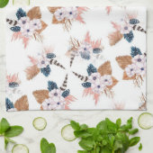 Vloer- en veerhanddoeken van Boho Geometric Kitche Theedoek (Gevouwen)