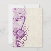 Vloer en vlinder Baby shower Kaart (Voorkant)