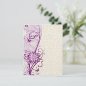 Vloer en vlinder Baby shower Kaart (Staand voorkant)