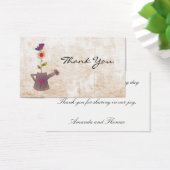 Vloer en vlinder bedankt visitekaartjes (Bureau)