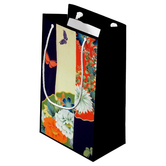 Vloer en vlinder, Japans ontwerp Klein Cadeauzakje (Achterkant Gekanteld)