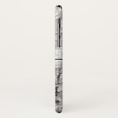 Vloer grijs-wit monogram Case-Mate iPhone case (Achterkant/links)