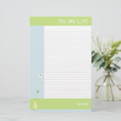 Vloer groen om Lijst te doen Briefpapier (Staand voorkant)