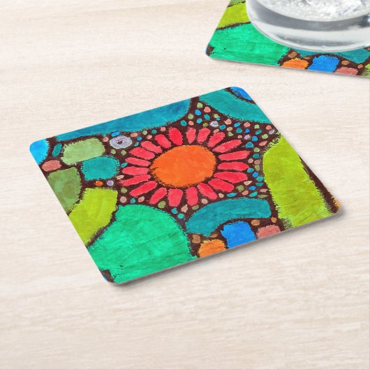 Vloer in de Valley, Klee Kartonnen Onderzetters (Schuin)