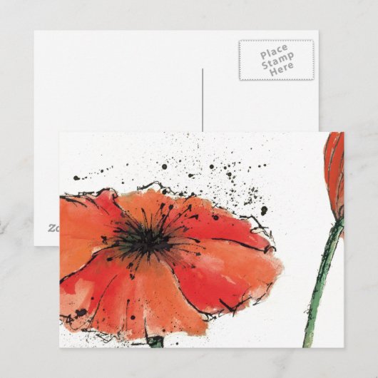 Vloer in volste bloei briefkaart (Voorkant / Achterkant)