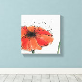 Vloer in volste bloei canvas afdruk (Insitu (Houten vloer))