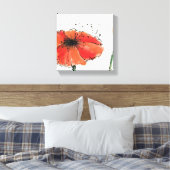 Vloer in volste bloei canvas afdruk (Insitu (Slaapkamer))