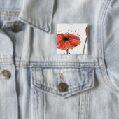 Vloer in volste bloei vierkante button 5,1 cm (In situ)