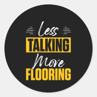 Vloer Installatie Vloer Installateur Aannemer Ronde Sticker