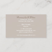 Vloer, Kaars, Penseelruimte en Wellness Visitekaar Visitekaartje (Achterkant)