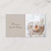 Vloer, Kaars, Penseelruimte en Wellness Visitekaar Visitekaartje (Voorkant)