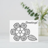 Vloer- & lebbykaartpatroon briefkaart (Staand voorkant)