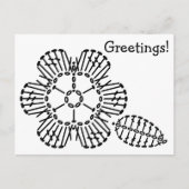 Vloer- & lebbykaartpatroon briefkaart (Voorkant)