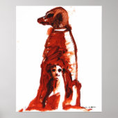 Vloer met pop - Kunstafdrukken Poster (Voorkant)