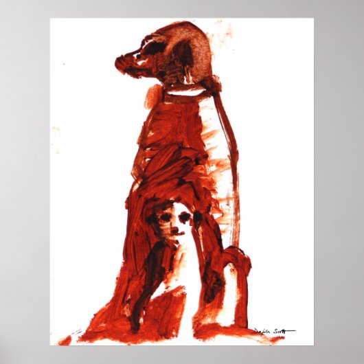 Vloer met pop - Kunstafdrukken Poster (Voorkant)