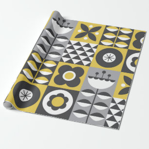 Vloer naadloos patroonontwerp. Scandinavische stij Cadeaupapier
