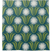 Vloer naadloos patroonontwerp. Scandinavische stij Douchegordijn (Voorkant)