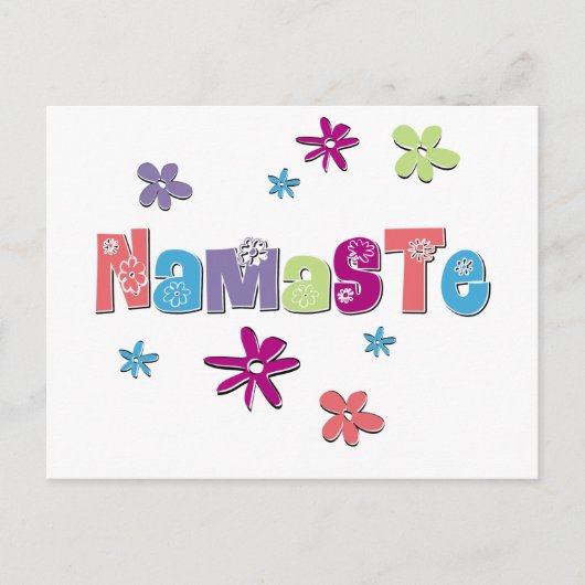 Vloer Namaste Yoga Gear Briefkaart (Voorkant)