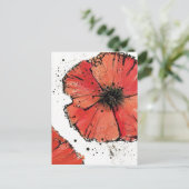 Vloer op een witte achtergrond briefkaart (Staand voorkant)