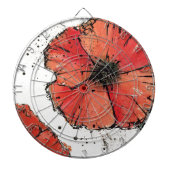 Vloer op een Witte Achtergrond Dartbord (Voorkant)