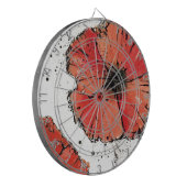 Vloer op een Witte Achtergrond Dartbord (Voorkant Links)