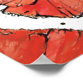 Vloer op een witte achtergrond poster (Hoek)