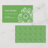 Vloer op groene achtergrond contactkaartje (Voorkant / Achterkant)