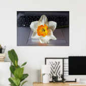 Vloer over toetsenbord poster (Thuiskantoor)