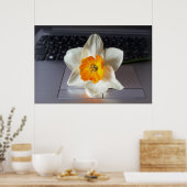 Vloer over toetsenbord poster (Keuken)