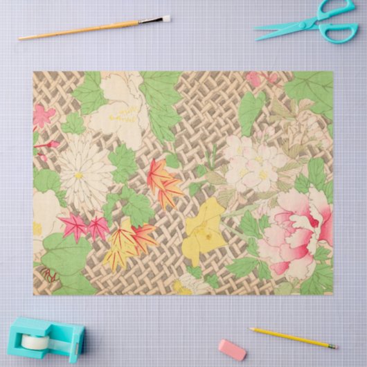 Vloer Trellis Springtime Gift Wrapping Tissuepapier (Craft)