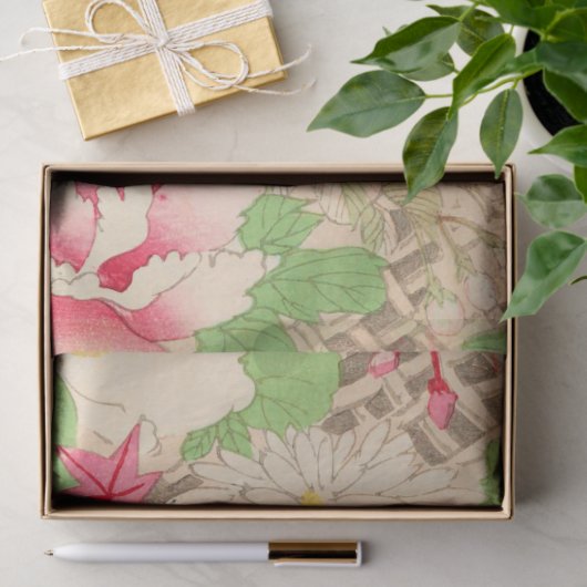 Vloer Trellis Springtime Gift Wrapping Tissuepapier (Geschenk)