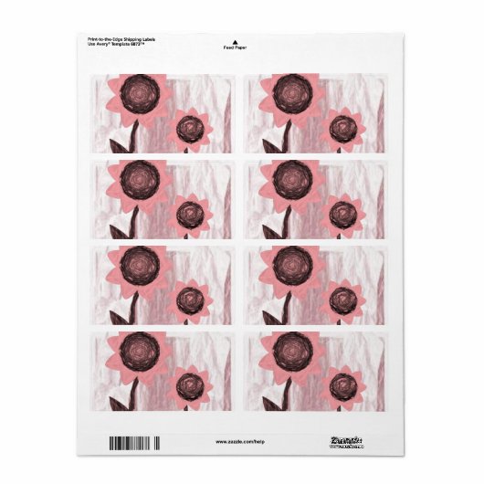 Vloer van Floral Labels (Full Sheet)