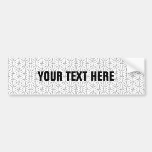 Vloer van het leven / Blume des Lebens - zilveren  Bumpersticker