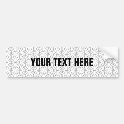 Vloer van het leven / Blume des Lebens - zilveren  Bumpersticker (Voorkant)