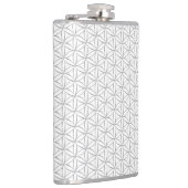 Vloer van het leven / Blume des Lebens - zilveren Heupfles (Rechts)