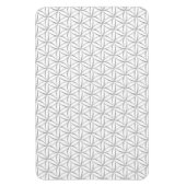 Vloer van het leven / Blume des Lebens - zilveren  Magneet (Verticaal)