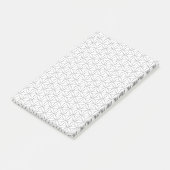 Vloer van het leven / Blume des Lebens - zilveren  Post-it® Notes (Schuin)