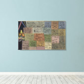 Vloer van het Spel, Grauman's Chinese theater Canvas Afdruk (Insitu (Houten vloer))