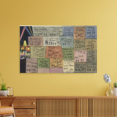 Vloer van het Spel, Grauman's Chinese theater Canvas Afdruk (Insitu (Woonkamer))