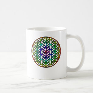 Vloer van het symbool voor de heilige geometrie (r koffiemok